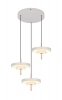 Lampa wisząca LED potrójna okrągłe klosze designerska nowoczesna ściemnialna KEATON 340230376 Trio